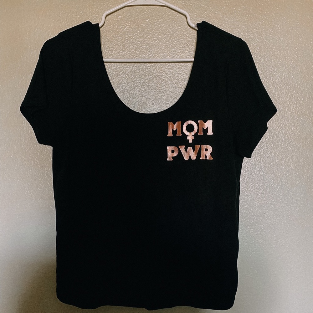 Mom Pwr crop top, size xl